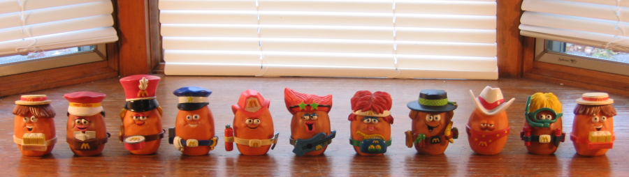 McDonalds 1988 McNugget Buddies "CORNY" HAT Parts To Complete Your Nugget! 