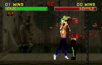 Johnny Cage can perform a glitched Friendship in Mortal Kombat 2 after  hitting his opponent with a stage Fatality