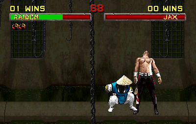 Johnny Cage can perform a glitched Friendship in Mortal Kombat 2 after  hitting his opponent with a stage Fatality