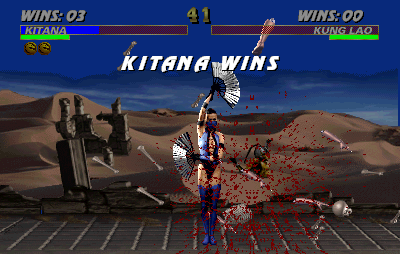 Ultimate Mortal Kombat 3 - Nightwolf - Spirit Beam Fatality 