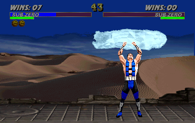 ultimate mortal kombat 3 sub zero fatality