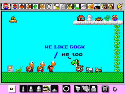mario paint online with mouse